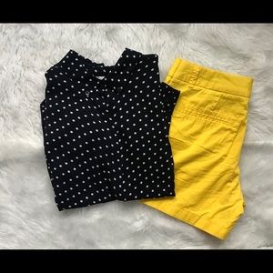 Black polka dot shirt